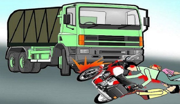 ট্রাকের চাকায় পিষ্ট হয়ে মৃত্যু