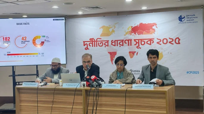 এক ধাপ অবনতি, দুর্নীতিগ্রস্ত দেশের তালিকায় বাংলাদেশ ১৩তম