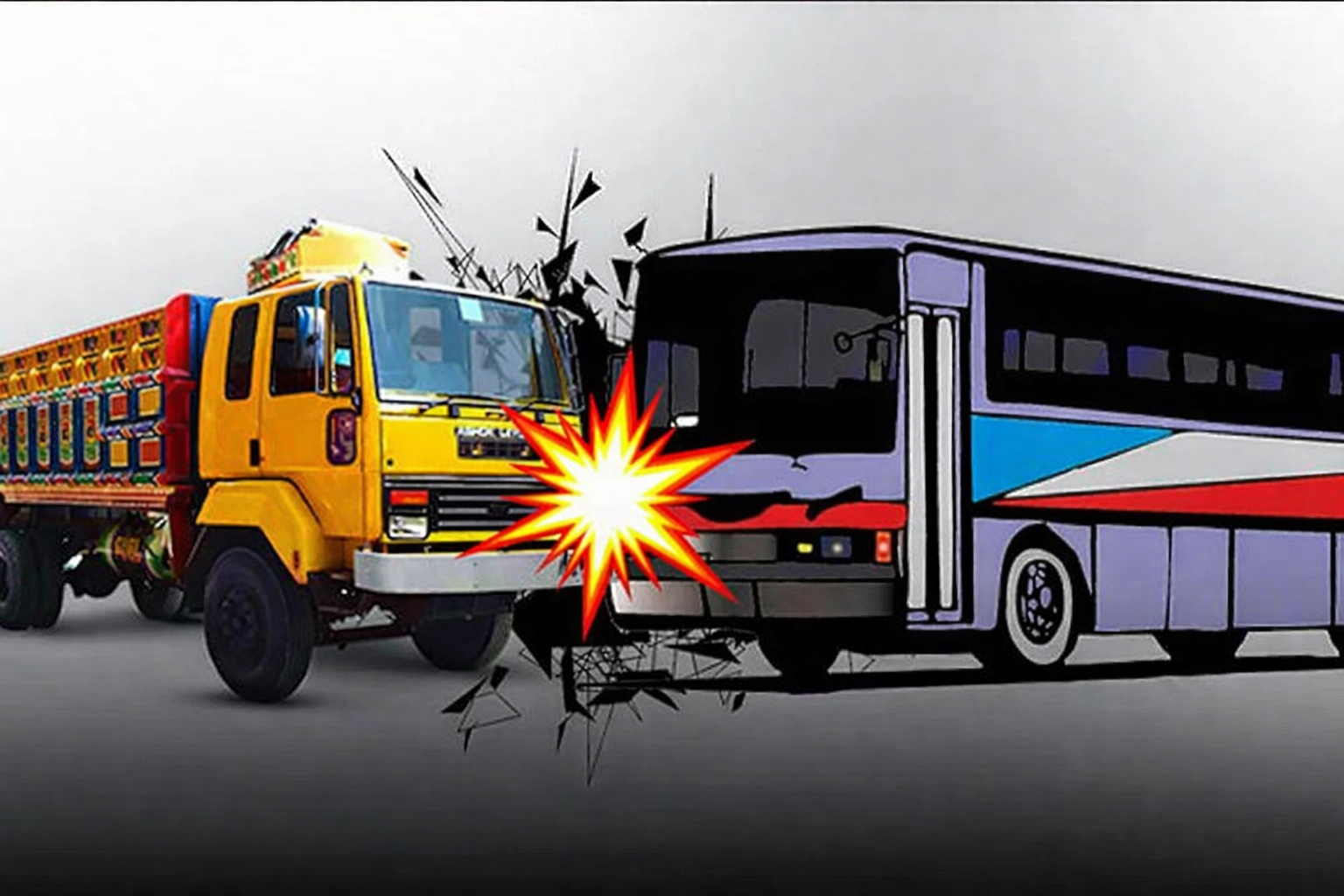 ভাঙ্গায় বাস-ট্রাক সংঘর্ষে ১৭ জন আহত