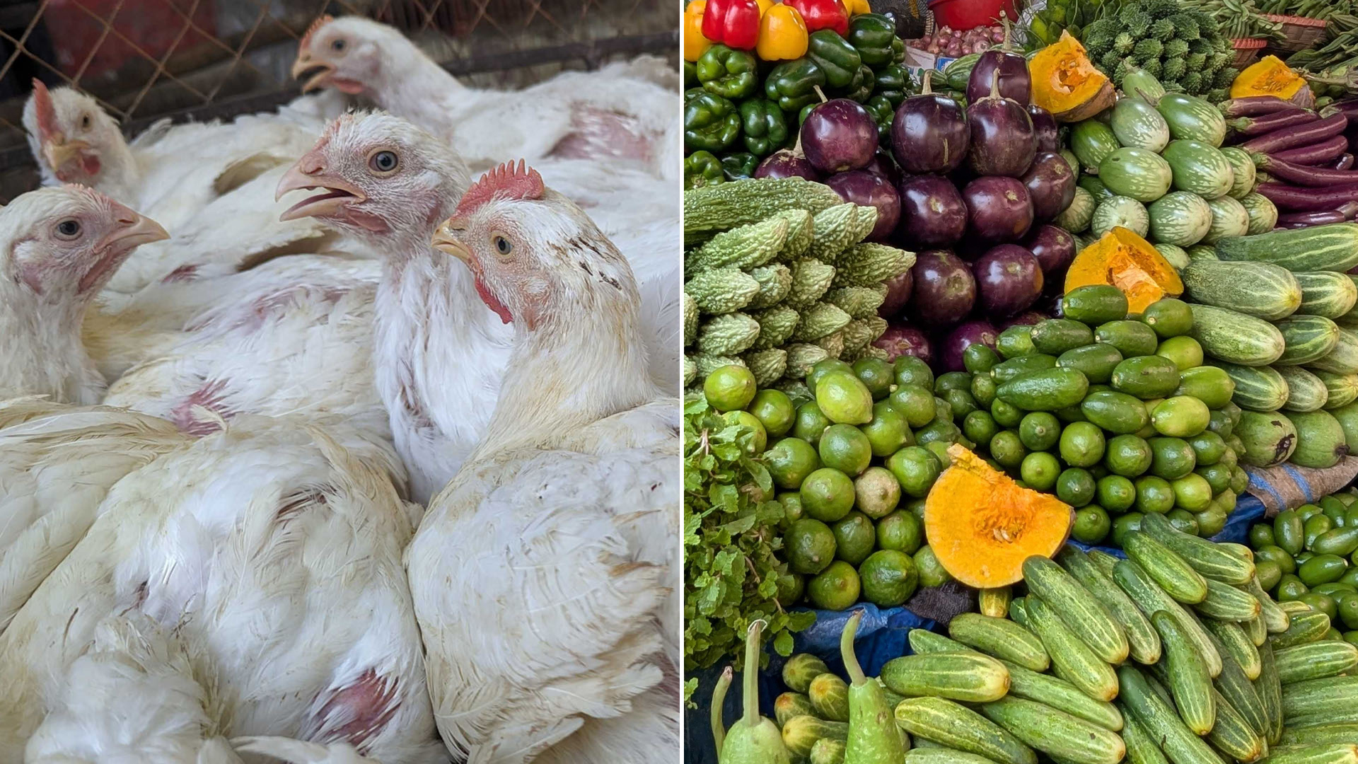 মুরগির দাম কমলেও এখনো অস্থির সবজি বাজার