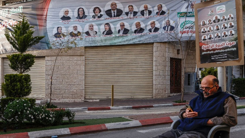 ভোটের আনন্দে মেতেছে ফিলিস্তিনবাসী